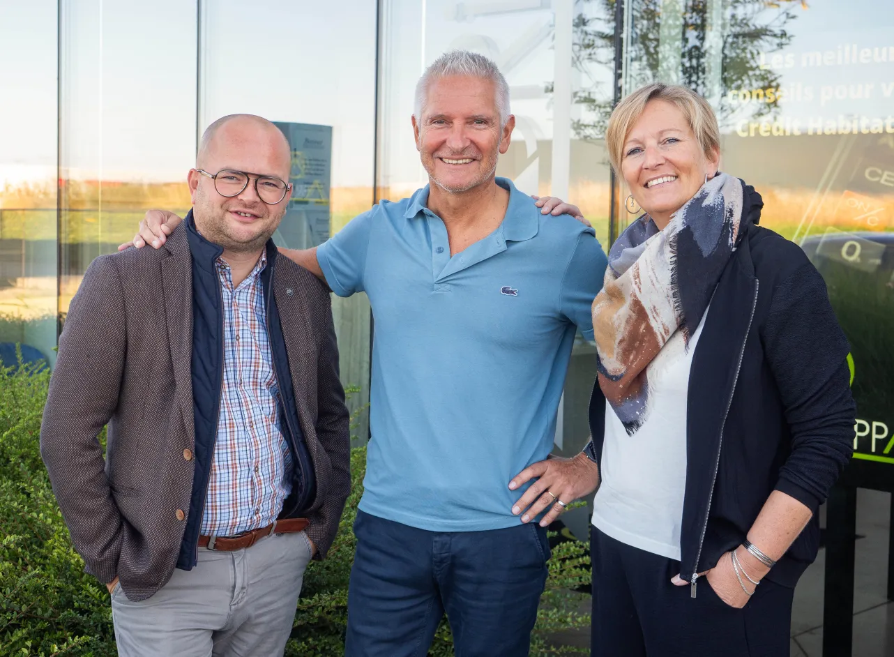 Caroline, Alexandre et Jean-Michel
